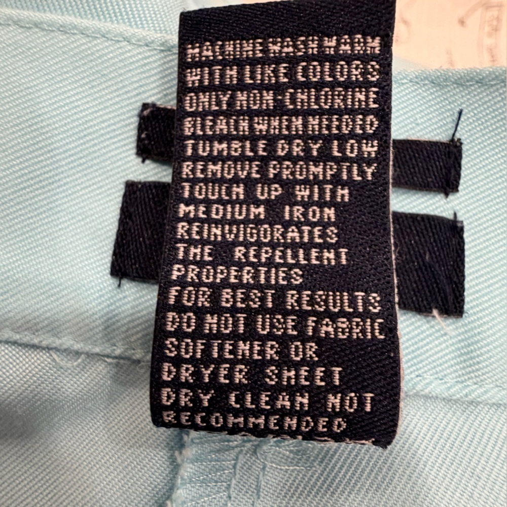 ✅ Vintage Izod 8 pleated Sky Blue X-Tra dry mom golf Shorts culottes bermudas - Picture 7 of 7